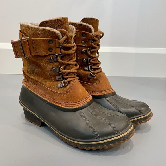 Sorel Winter Fancy Lace Womens Winter Boot 9 - Picture 1 of 6